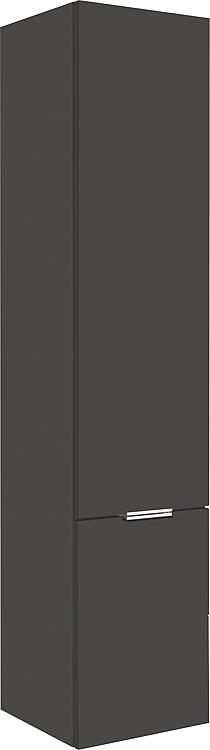 Hochschrank Serie MBF 2 Türen anthrazit matt Anschlag links 350x1625x370 mm