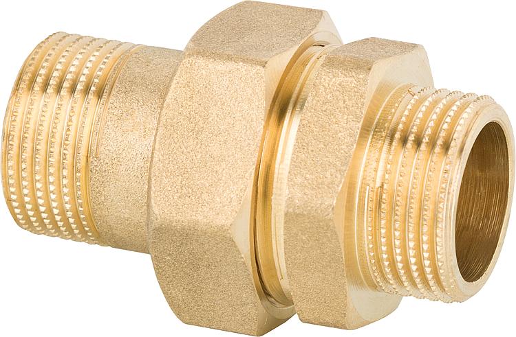 Verschraubung messing DN32 11/4" AGxAG PN10, konisch dichtend