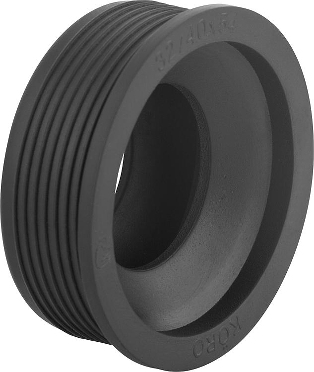 Duo-HT-Gummi-Nippel NW 32/40 54 mm