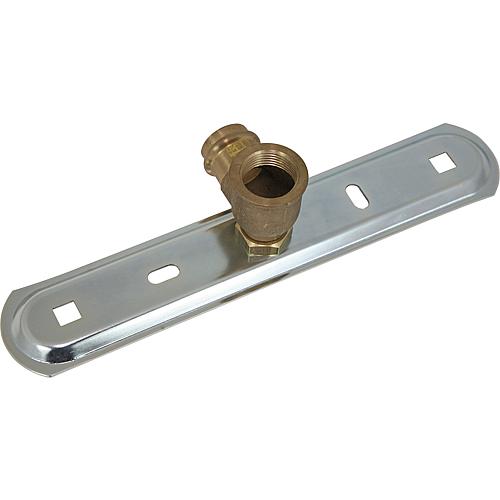 Anschlussplatte AP mit Pressanschluß Profipress G 22 mm x1" Verdrehsicherung für Einstutzengaszähler