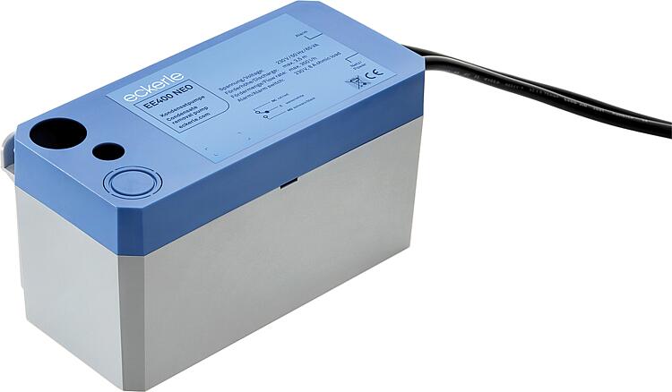 Kondensatpumpe Eckerle EE 400 NEO Premium mit Störmelder, inkl. 6m PVC-Schlauch 8 mm