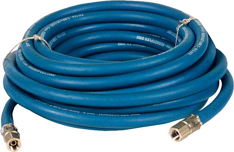 Sauerstoff-Schlauch, 10 m Länge, Anschluss R 1/4" x R 1/4", 6,0 x 3,5 mm