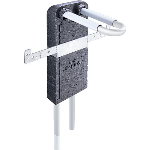 Wandbox aus EPP mit Rohrbogeneinheit aus MSV Rohr 16 x 2,0mm in L-Form inkl. Isolierbox