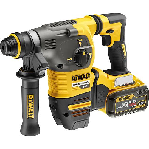 Akku-Bohr- und Meißelhammer DeWALT 54V DCH333X2 mit SDS-Plus Aufnahme u. 2x 9,0 Ah Akkus und Ladeger