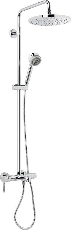 Evenes Brausesystem Enzan mit AP Wannenthermostat Handbrause + Kopfbrause