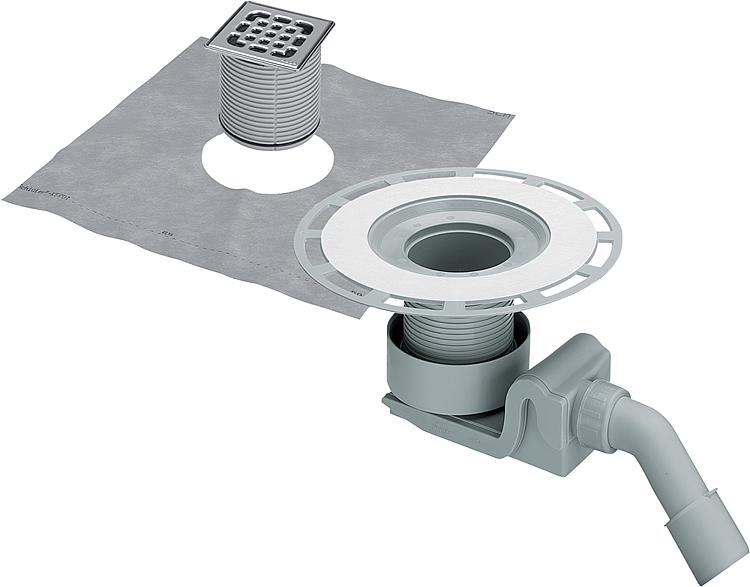 Ablaufgarnitur Viega 4927 in DN 40 x DN 50 Kunststoff grau 557058