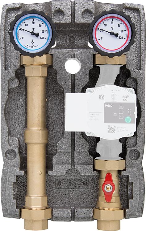 Heizkreisset Easyflow DN25 R1 mit Isolierung ungemischt