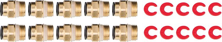 Erweiterungs-Set Ölleitung 10-fach, Ø 8x1 mm, 20-teilig