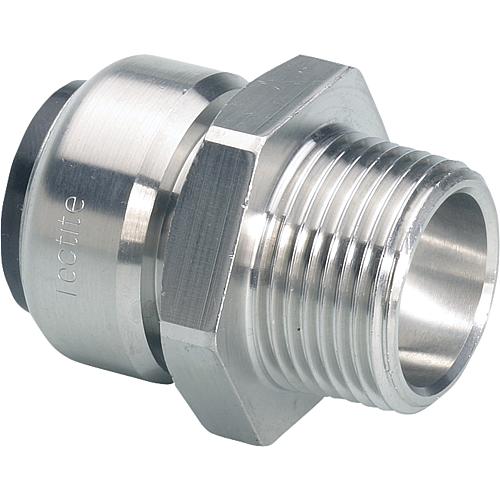Edelstahl-Steckfitting Übergangsnippel (i/AG) 28x3/4  
