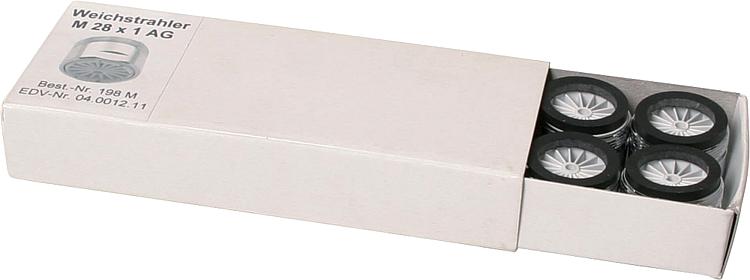 Weichstrahlregler Niederdruck ohne Prüfz AG M28X1 mit Gummidichtung mit Zahnkranz