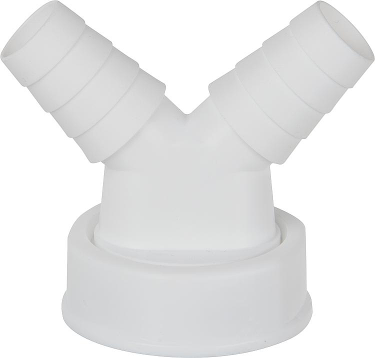 Doppelwinkeltülle mit Überwurfmutter 1 1/2" inkl. Dichtung