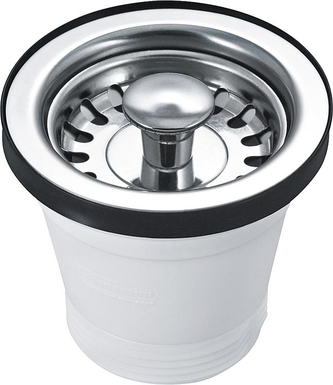 Spülenventil 11/2x"  70 mm mit Siebeinsatz Edelstahl 52 mm