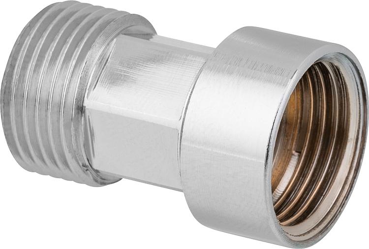 Verlängerung DN10 3/8" chrom 20mm, für Armaturenschläuche flachdichtend