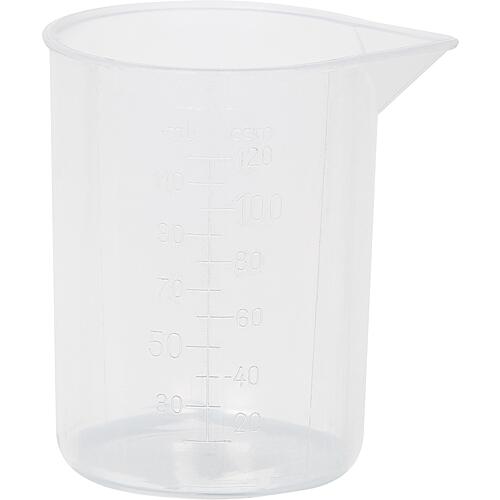 Messbecher ohne Griff 120 ml transparent
