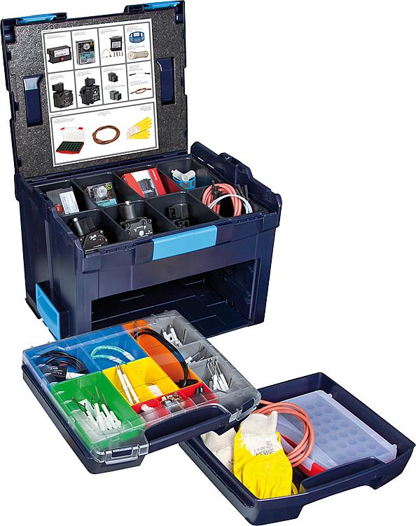 WS L-Boxx 306 Ersatzteileset Universal Ersatzteil Koffer mit IRD 1010 Zündelektroden Ölpumpen LOA 24