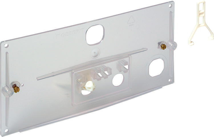 Geberit Transparente Schutzplatte mit Hebelmechanik und Bügel Ref.Nr. 240.026.00.