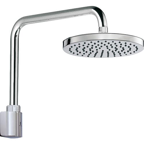 Kopfbrause ELIOS Messing Kunststoff verchromt d=200mm 1 Strahlart Schwenkarm Duschbrause Brause