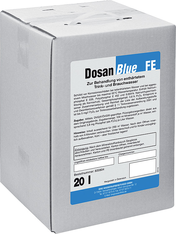BWG Wasserchemie Dosan F/E 20 kg für agressive Mischwässer Wirkstoff für Trinkwasser