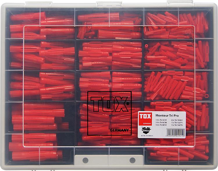 Dübelbox Tox TRI Sortiment 845-teilig 1090001