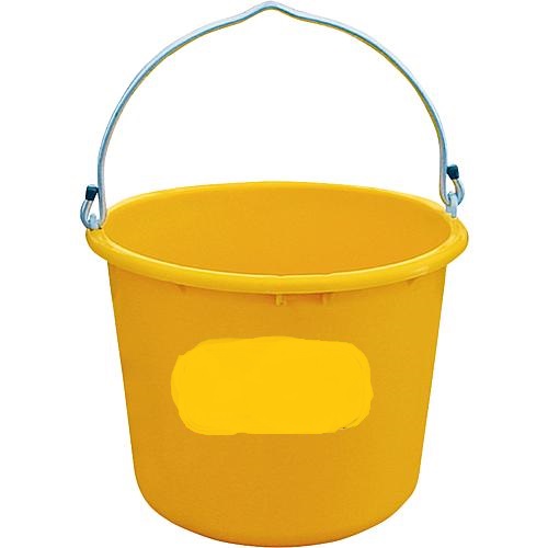 Baueimer 12 Liter gelb kranbar VPE = 5 Stück