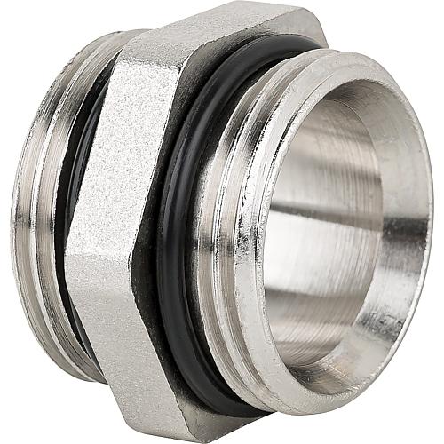 Ivar Doppelnippel Sechskant 1" AG x 1" AG vernickelt