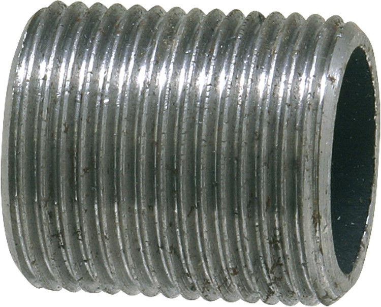 Rohrnippel, schwarz 1/2" Typ 22, DIN 2982