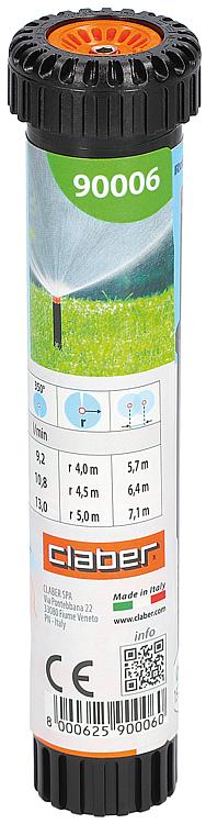 Claber Versenkregner POP-UP einstellbar 0-350°, DN15(1/2"), max. 78m²