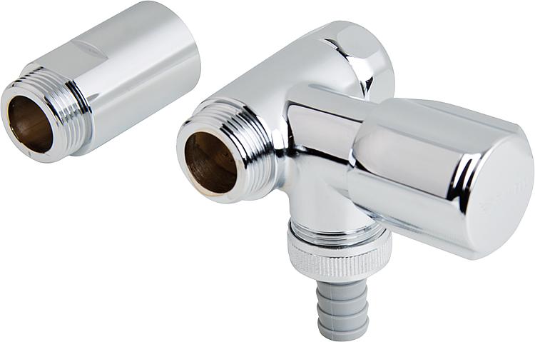 Schell Nebenanschlussventil Comfort mit RV für Wandbatterien Anschl. rechts DN 20 3/4"
