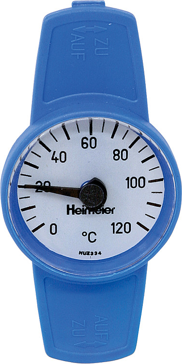 Thermometer zu Globo- Kugelhahn blau zum Nachrüsten für DN40-50  0600-07.380