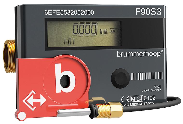 elster Kompaktwärmezähler F90S3 DN 20 1" AG Einbaulänge 130mm Durchfluss 2,5m³