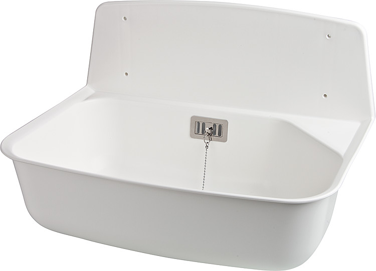 Kunststoff-Ausgussbecken Marion 525 x 376 x 342 mm weiss