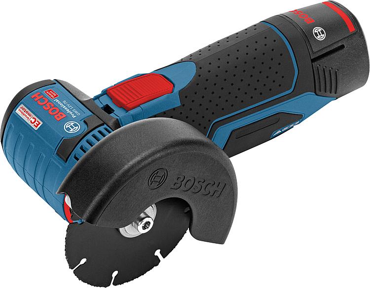 Akku-Winkelschleifer BOSCH 12V GWS 12V-76 2 x 3,0 Ah Akkus und Ladegerät