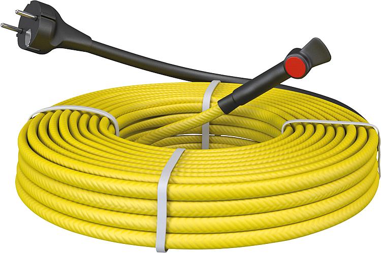 Frostschutz-Kabel f.Metallrohre, steckerfertig mit Thermostat, 6 Meter - 60W