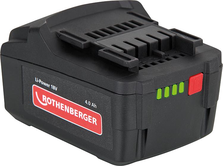Ersatz-Akku 18V 4.0Ah Li-Ion für Rothenberger Romax 4000