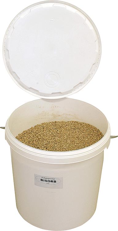Ölaufsaugmittel 1 Eimer a 5 kg für Flüssigkeiten z.B. Öl, Reinigungsmittel, Chemikalien