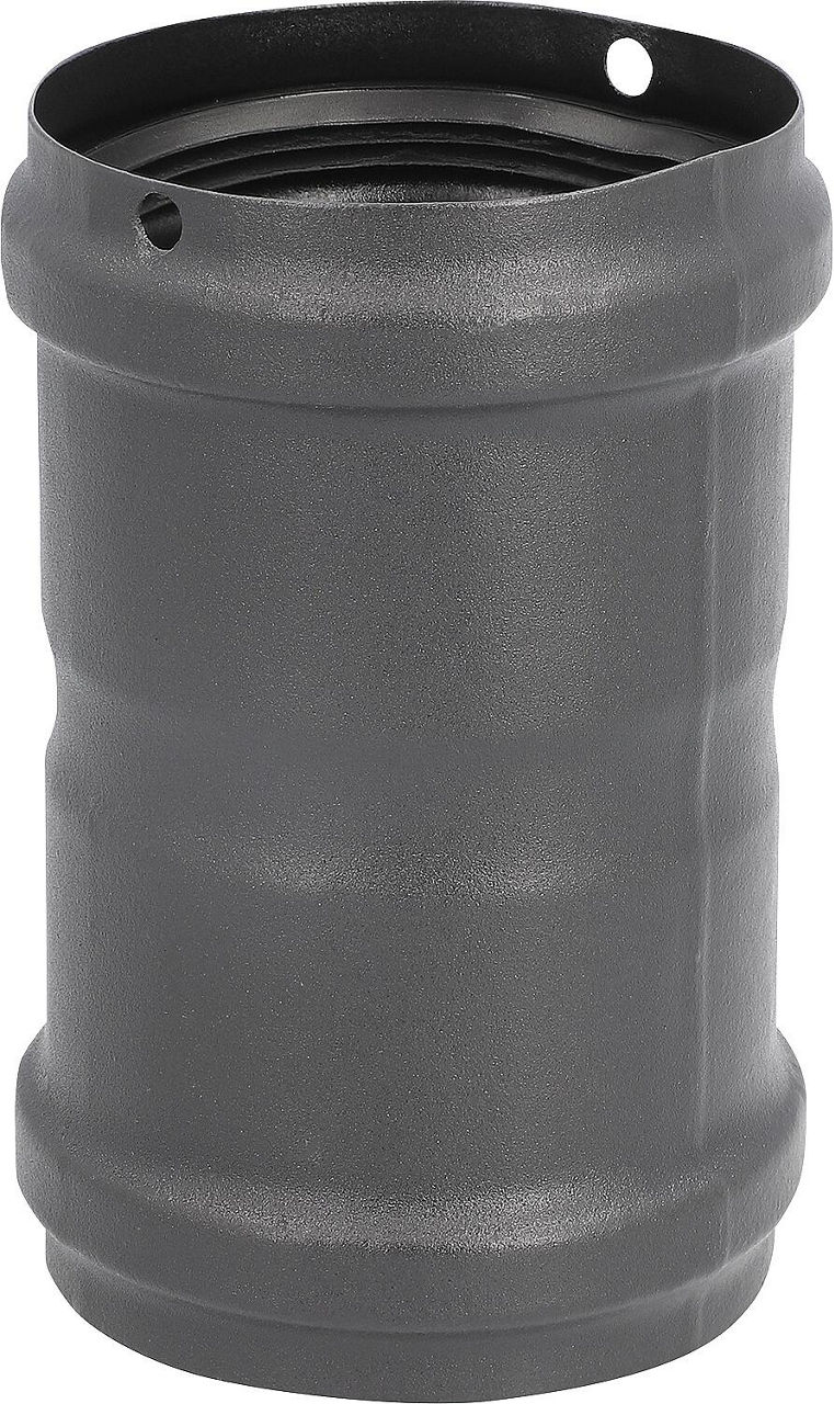 Abgasanschluss für Pelletsofen, DN 80, schwarz emailliert