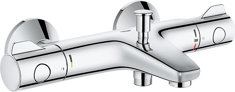 Wannenthermostat Grohe Grohtherm 800,Wandmontage, chrom, eigensicher