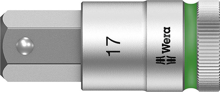 Knarreneinsatz WERA 8740 C HF Innensechskant 17mm Länge 60,0mm Antrieb 12,7mm (1/2")