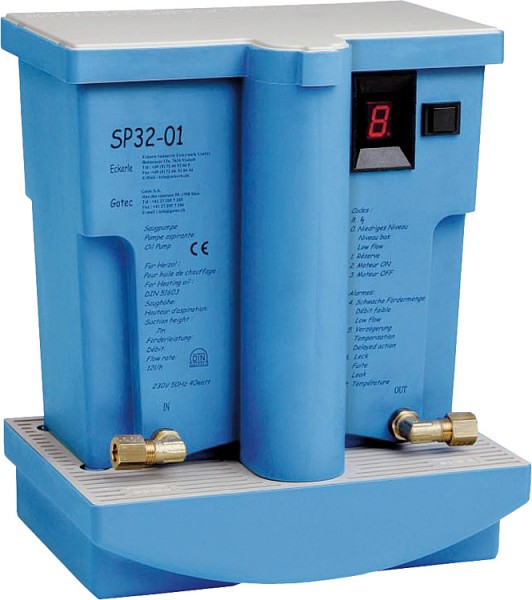 Eckerle Saugpumpenaggregat SP 32 Nachfolgemodell SP 32/01 mit elektr. Störschaltung + Wanne 109340