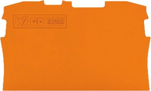 Wago Abschluss- und Zwischenplatte 0,8 mm , orange VPE 25 Stück