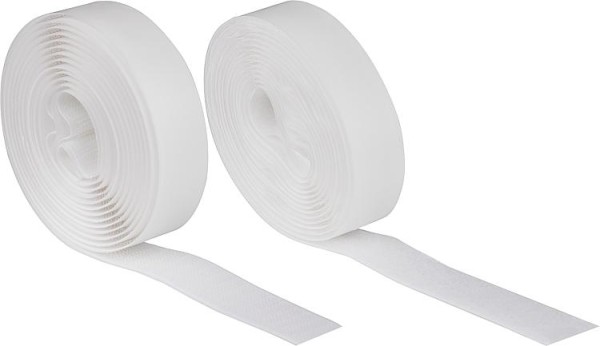 Set Klettband selbstklebend 20 mm weiß