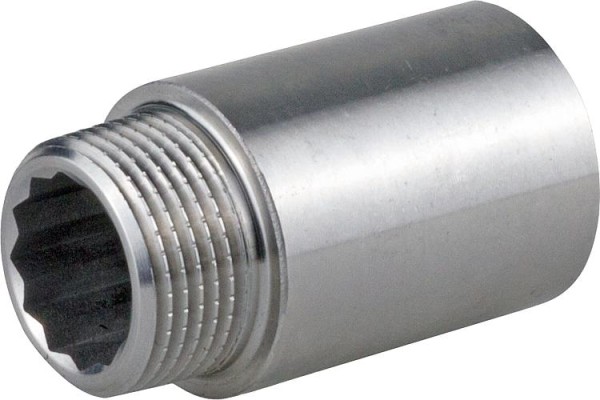 Hahnverlängerung 3/4" x 25mm Edelstahl 1.4408
