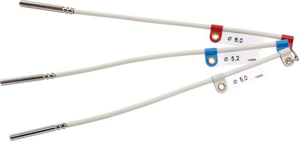 Tauchhülsen Identifikations Set mit verschiedenen, Tauchfühlerstärken: 5,0/5,2/6,0mm