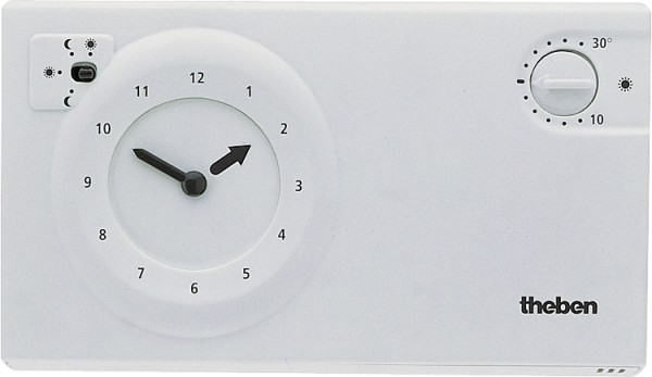 Theben Uhrenthermostat RAM 722 weiß Steckreiter Wochenprogramm 230 V Thermostat