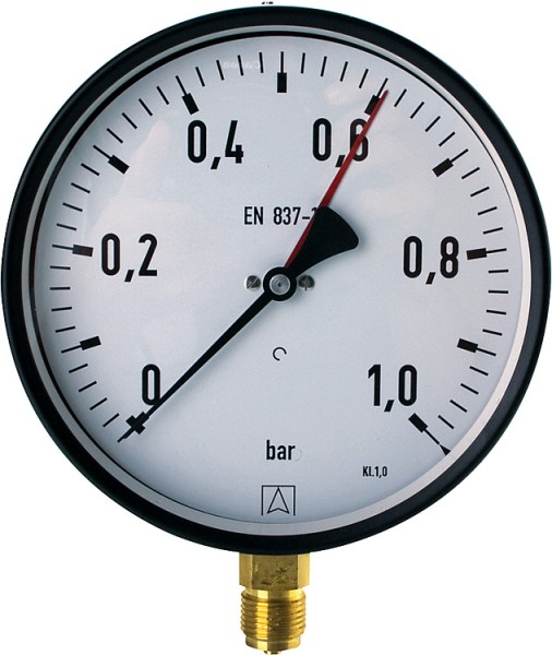 Manometer 0-10 bar 160mm G1/2