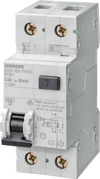 FI/LS-Schalter Siemens, 6KA, Typ A, B25A, 30mA, 5SU1356-6KK25
