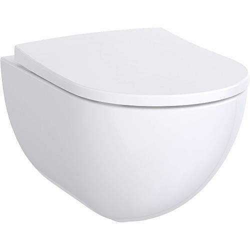 Wandtiefspül-WC Geberit Acanto weiß spülrandlos,mit Kera-Tect BxTxH:350x510x335mm