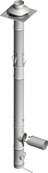 Kaminsanierung Abgassystem 180mm 6m Paket Edelstahl einwandig Kamin Schornstein