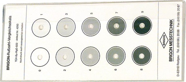 Brigon Rußbildvergleichsskala Rußbildskala 4293