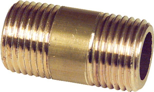 Doppelnippel Messing 1" x 80 mm Rohrnippel